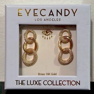 NWT Eye Candy LA Chain Link Drop Earrings